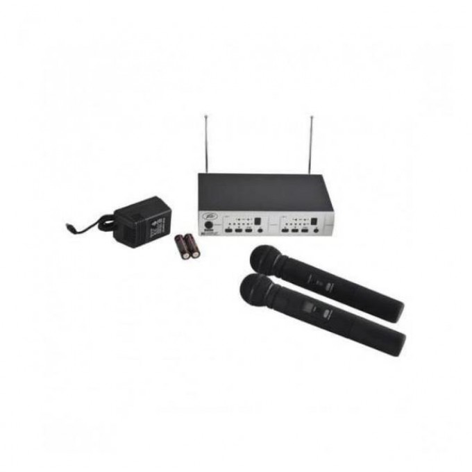 С 2-мя микрофонами PEAVEY PV 16DR CHANNEL UHF DUAL RECEIVER - HH - HH 31523