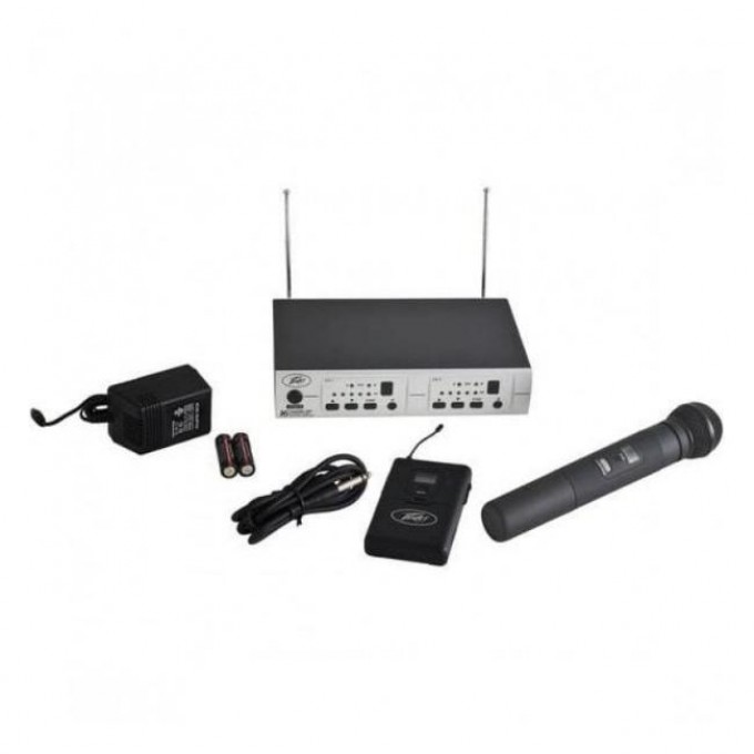 С одним микрофоном PEAVEY PV 16DR CHANNEL UHF DUAL RECEIVER - HH - GTR 31532