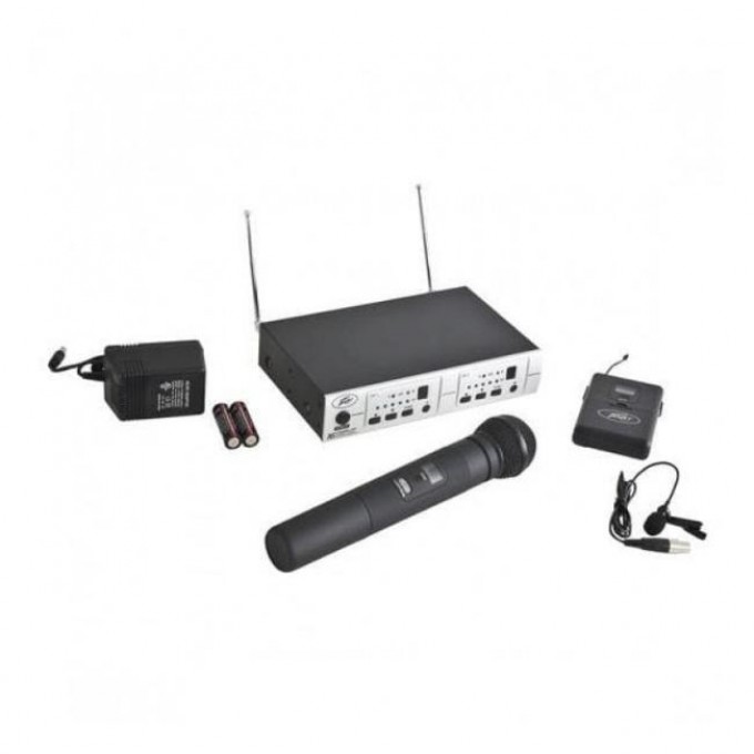 С одним микрофоном PEAVEY PV 16DR CHANNEL UHF DUAL RECEIVER - HH - BL 31533